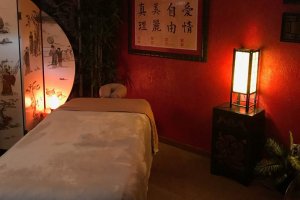 Massage therapy and acupuncture are offered at the Oriental Healing & Oasis spa